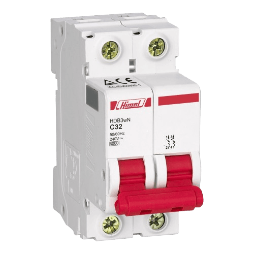 قاطع تيار كهربائي هيميل MCB 2P AC