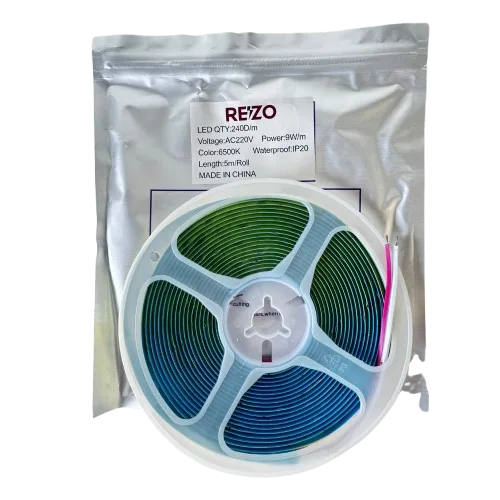 شريط ليد بروفايل REZO 220V | أبيض، أصفر، شمسي (5M, 10M, 50M)